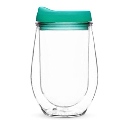 True 7356 Traveler Double Walled Wine Tumbler in Green(Single Pack) - Picture 1 of 2